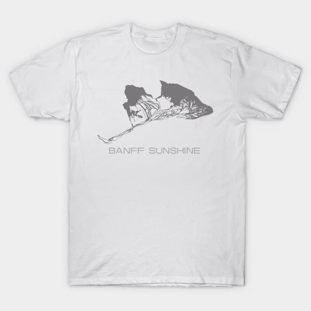 Banff Sunshine Resort 3D T-Shirt by Mapsynergy